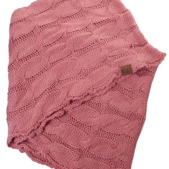C.C 3pc Knit Warm Pom Beanie Gloves Scarves Set main image 2